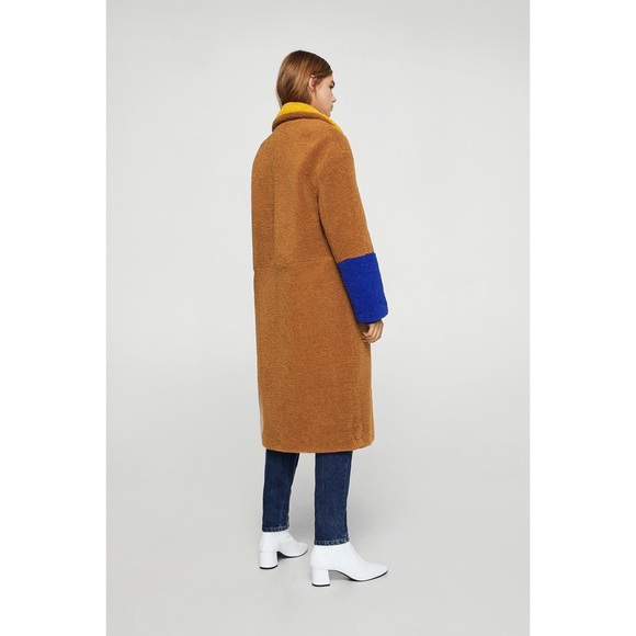 ❌SOLD @ TRADESY❌Contrast faux fur coat Size XXS-XS - Picture 4 of 8